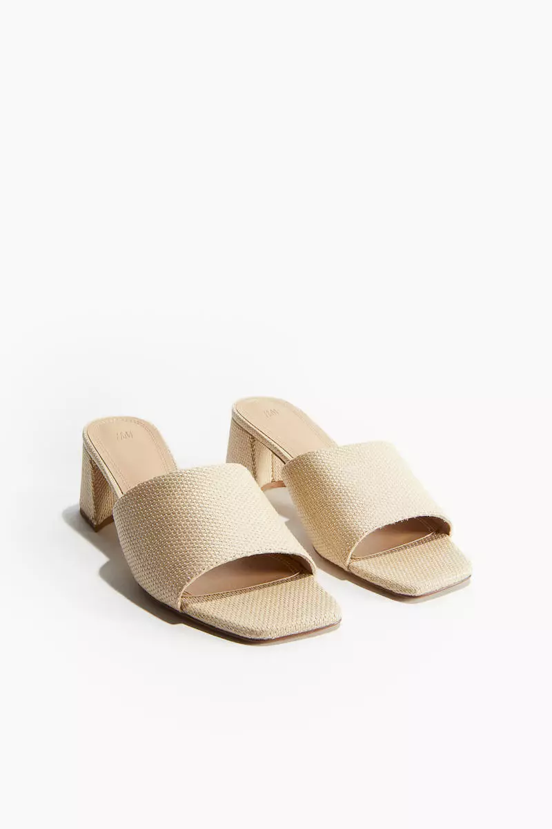 block heeled mules uk