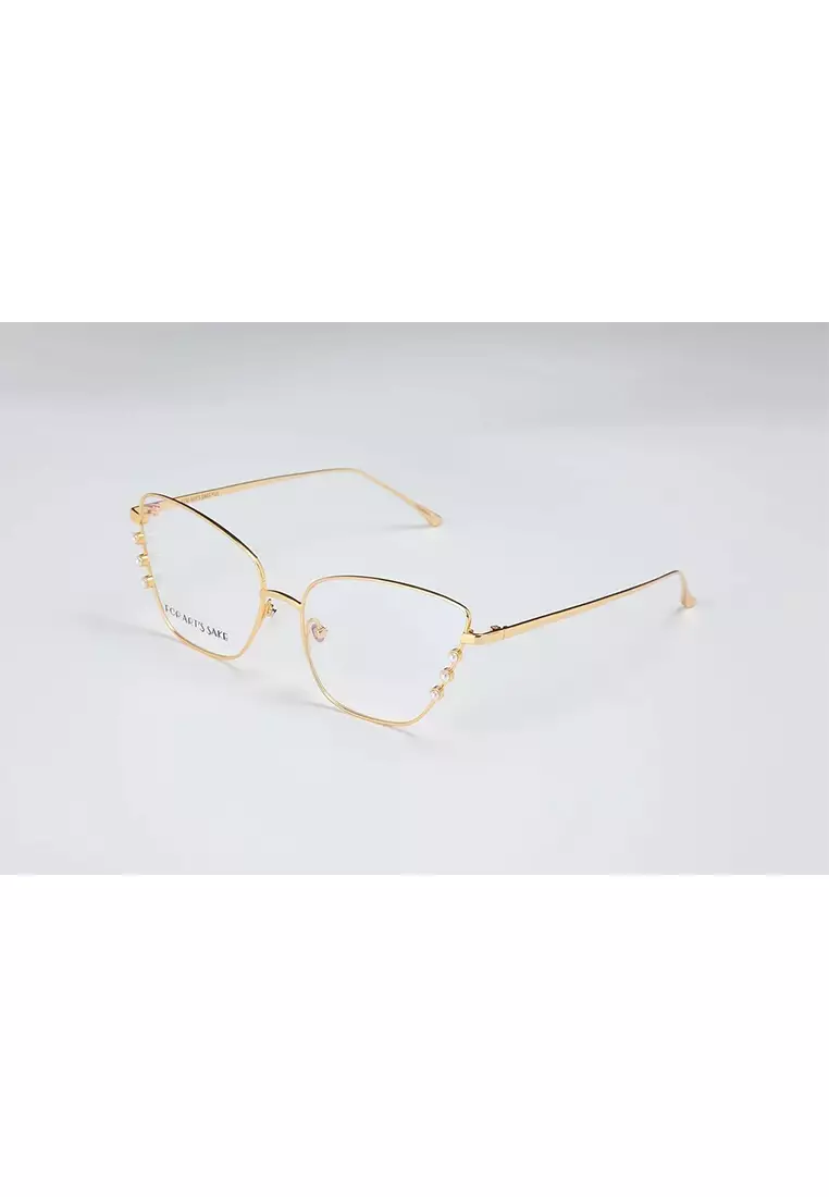 Perla (OP232-Gold) Luxury Anti-Radiation/Computer Eyeglasses from London for Women