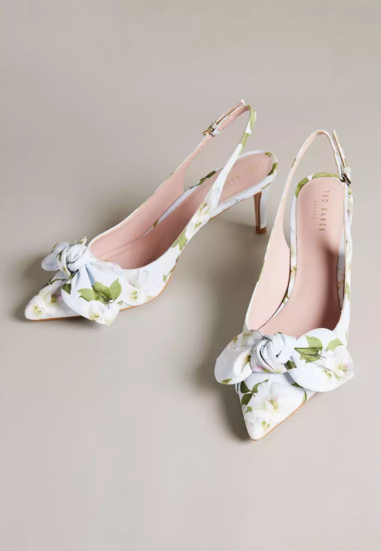ted baker floral printed platform block heeled sandals