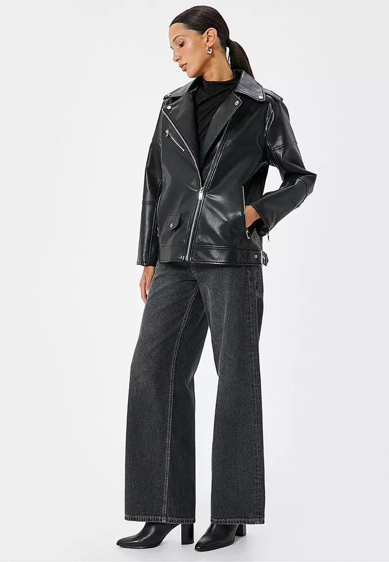 Faux Leather Jacket