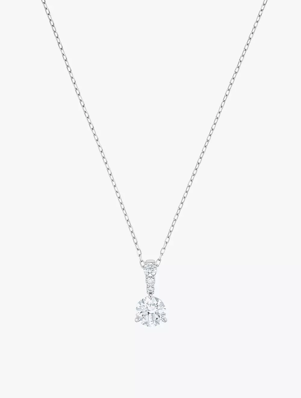Jual Swarovski Solitaire Pendant Silver WG Original 2024