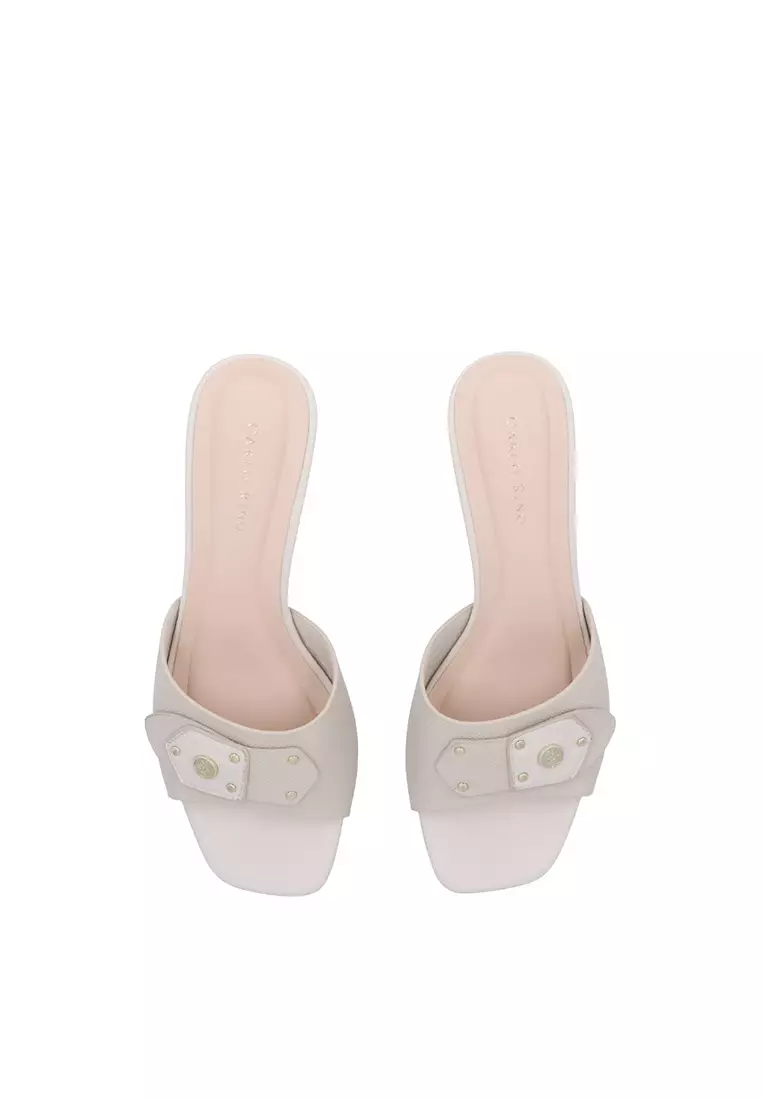 Medium Beige Isla Heeled Sandals