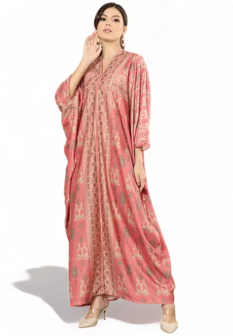 Kanzi Exclusive Long Sleeve Songket Kaftan