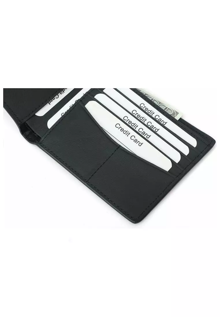 Zackly Dompet Kartu Anti RFID Universal Card Size Handmade Material Leather Kulit ORIGINAL - Black
