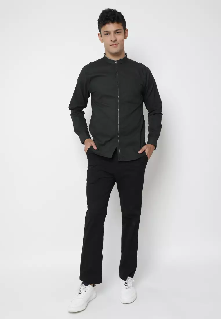 Kemeja Pria Ryusei Sht Men Yuzuki Dark Green