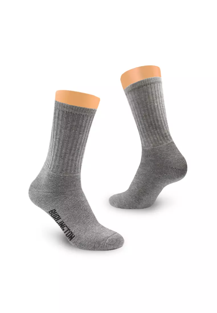 Burlington Men's Cotton Thick Sports Crew Socks 3 pairs in a pack 0223