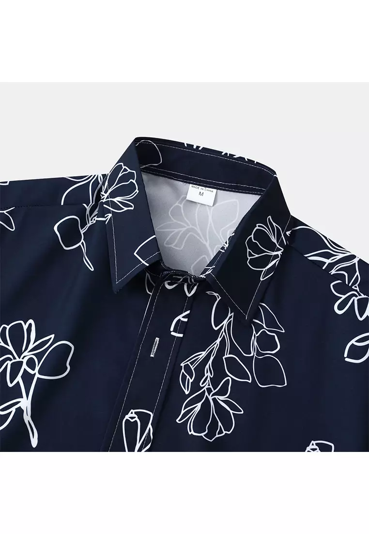 夏威夷印花短袖襯衫YL-C248