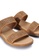 Louis Cuppers brown Comfort Slip On Sandals 85F6BSH97D6658GS_3