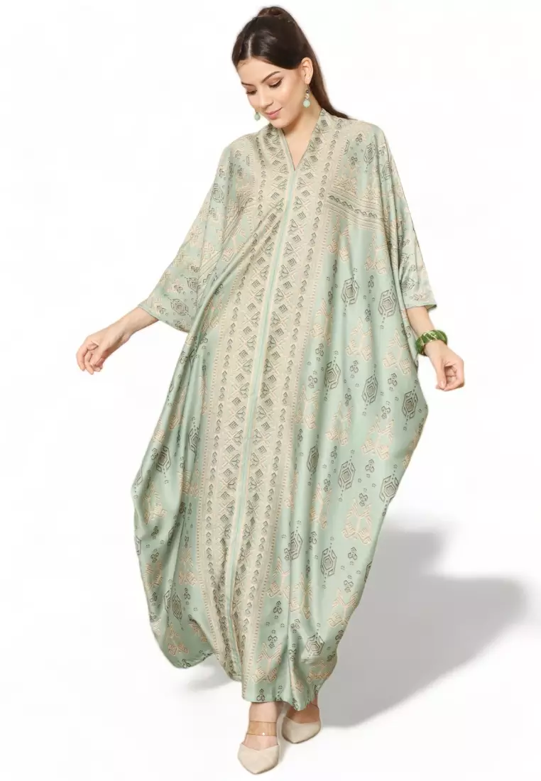 Kanzi Exclusive Long Sleeve Songket Kaftan