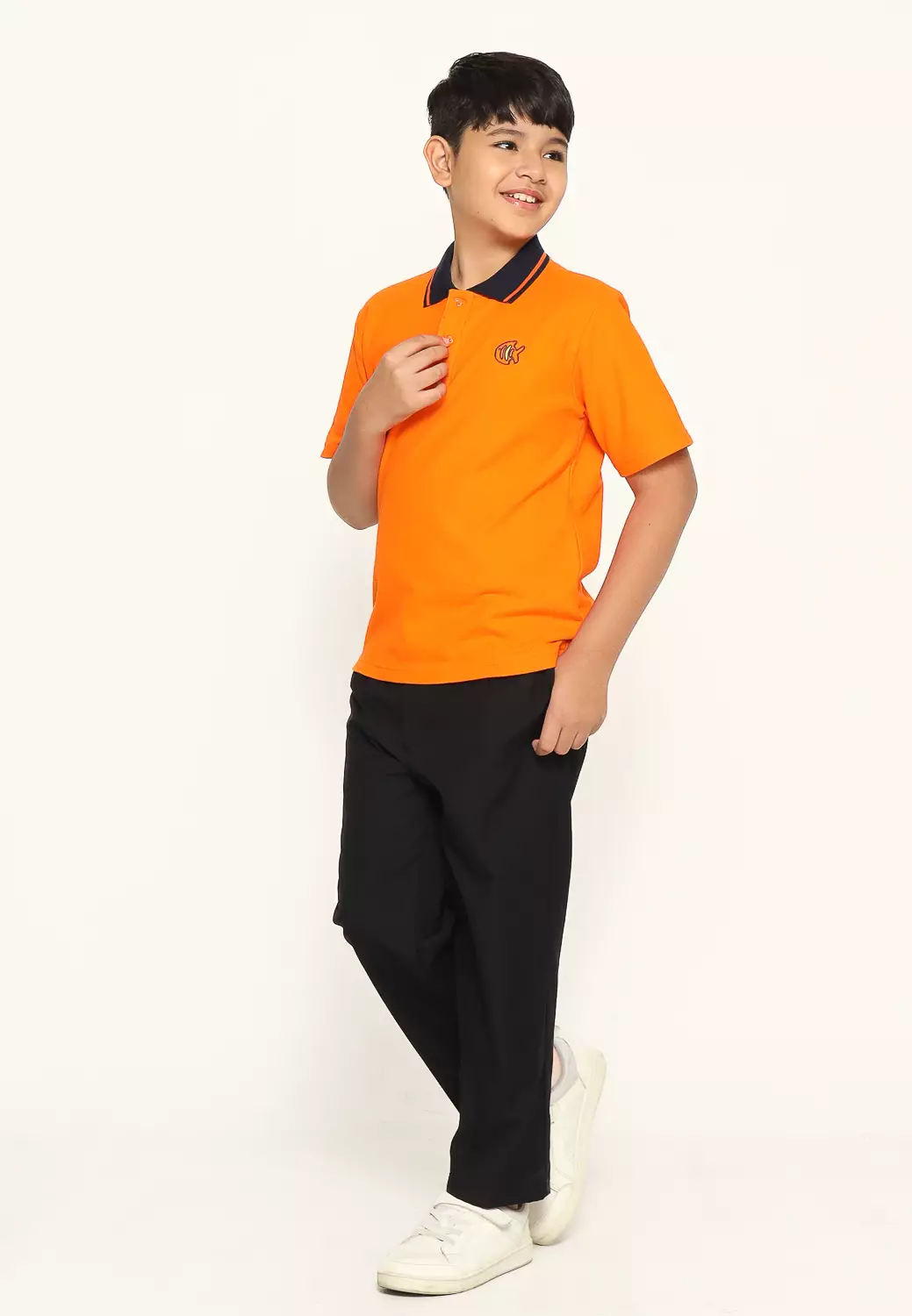 Kaos Polo Anak Laki Orange - ACTIVE