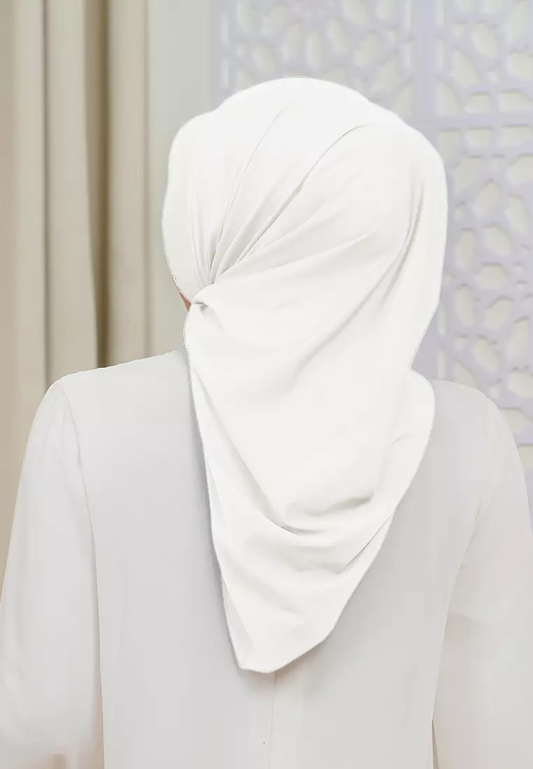 HIJAB INSTAN SOFTPAD AMEENA - BROKEN WHITE