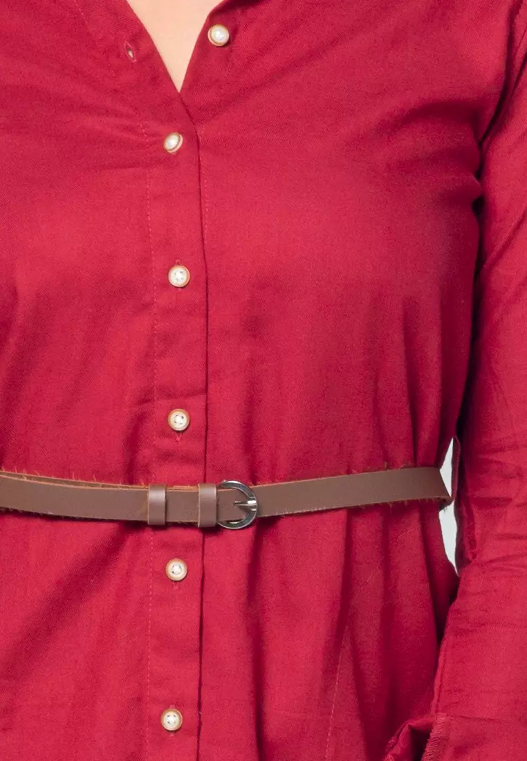 C2 Haskia Red Tunic Maxi