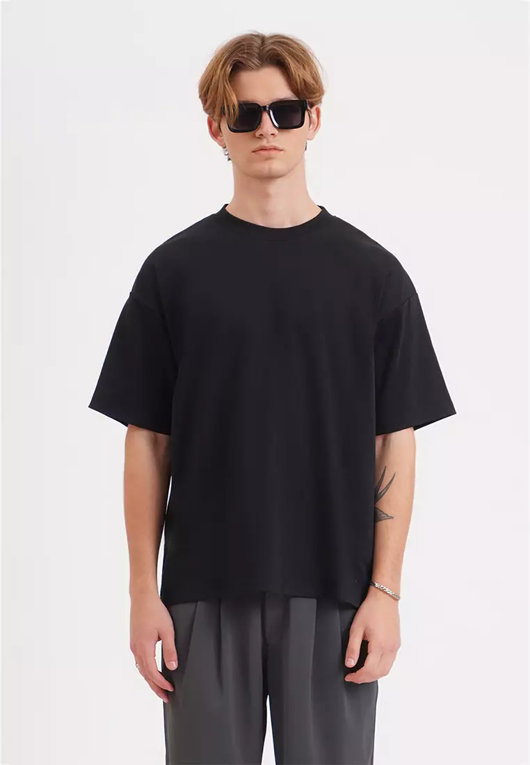 Penshoppe plain black shirt cheap