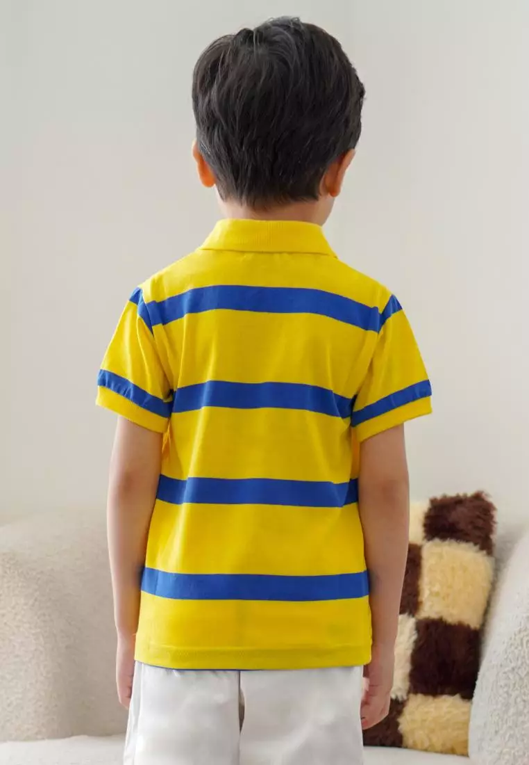 Matsuda baju kaos polo anak laki laki katun umur 2-12 Benno