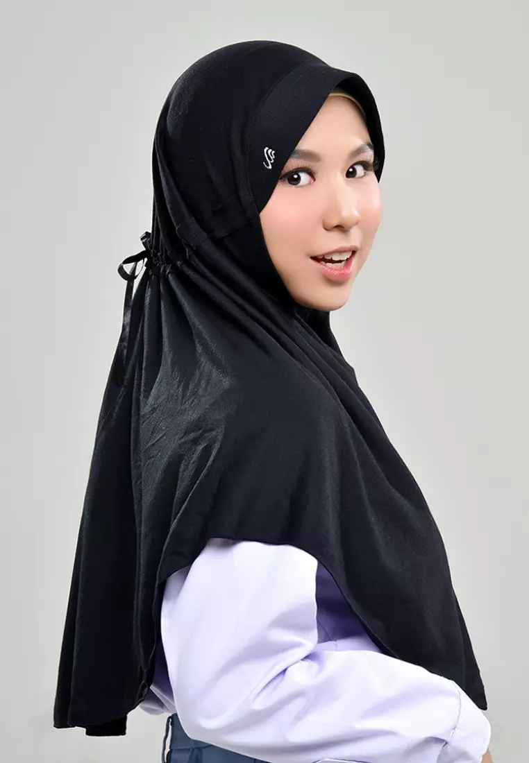 Rabbani - Kerudung Sekolah Instan Innova Lx - Black