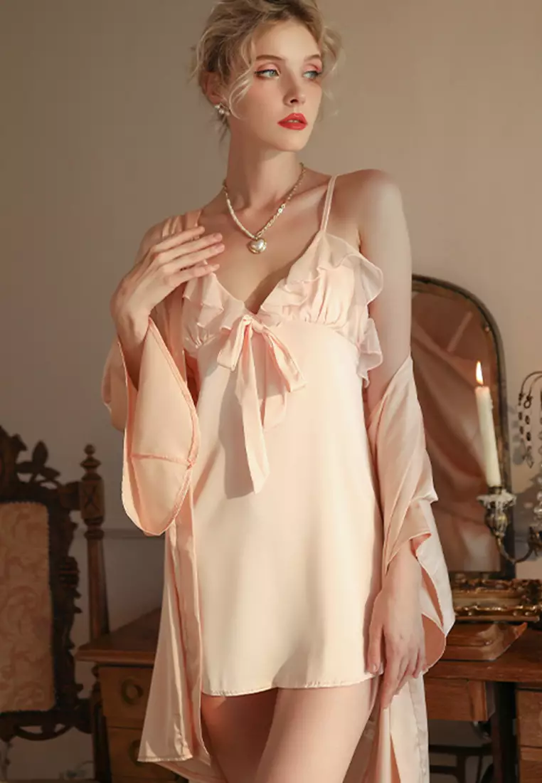 LDZ5059O女士性感浴袍 粉紅色