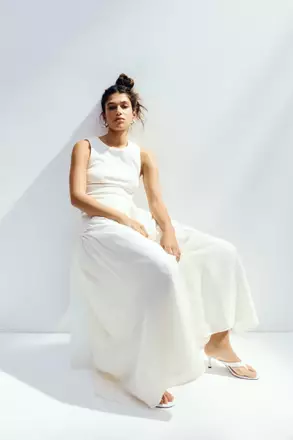 sachin and babi light blue dress White Dresses main image 1