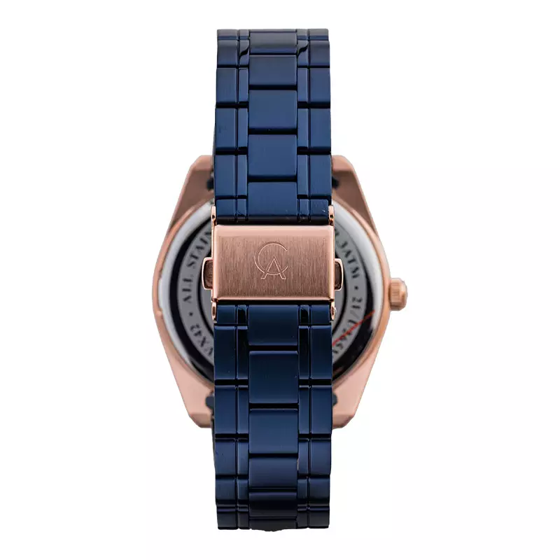 Jam Tangan Pria Alexandre Christie Classic Steel AC 8660 MD BURBU Men Blue Dial Blue Stainless Steel Strap