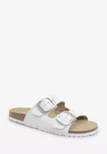 NEXT Forever Comfort Leather Double Strap Footbed Sandals 2024