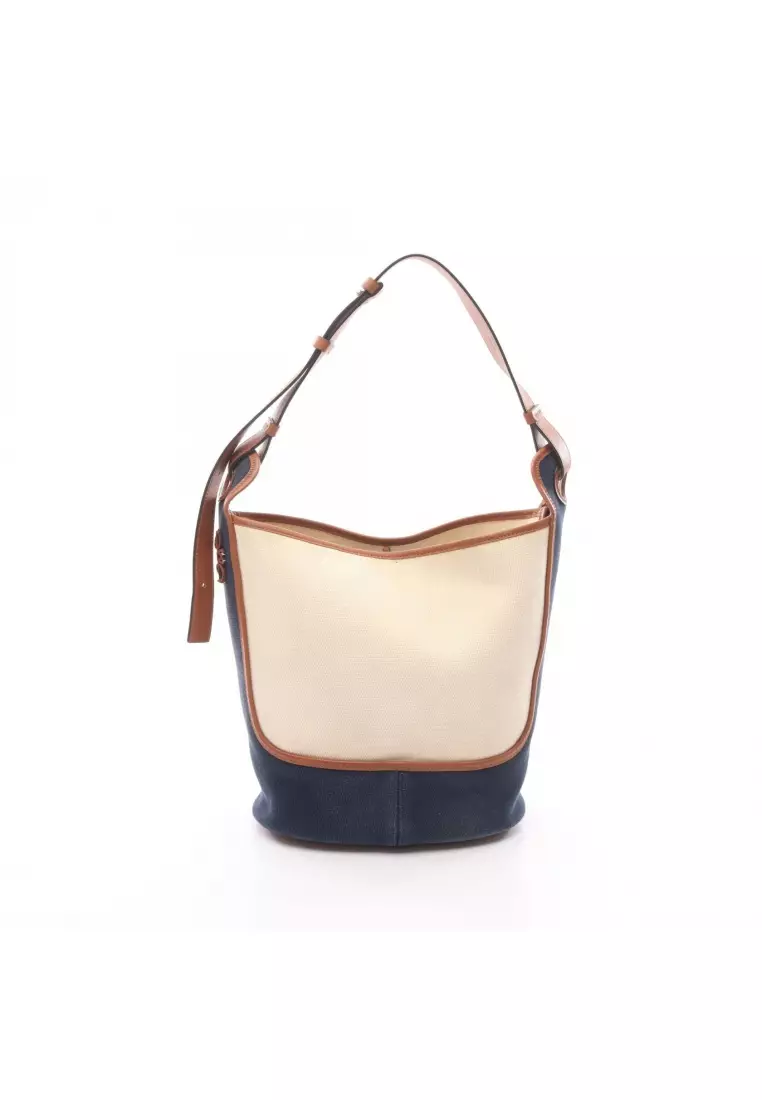 Buy LOEWE Pre-Loved LOEWE Anagram hobo bag Shoulder bag canvas