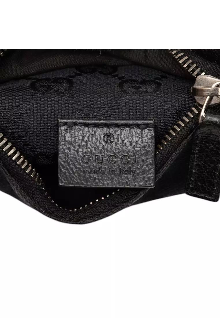 Pre-Loved Gucci Gg Canvas Double Pocket Belt Bag