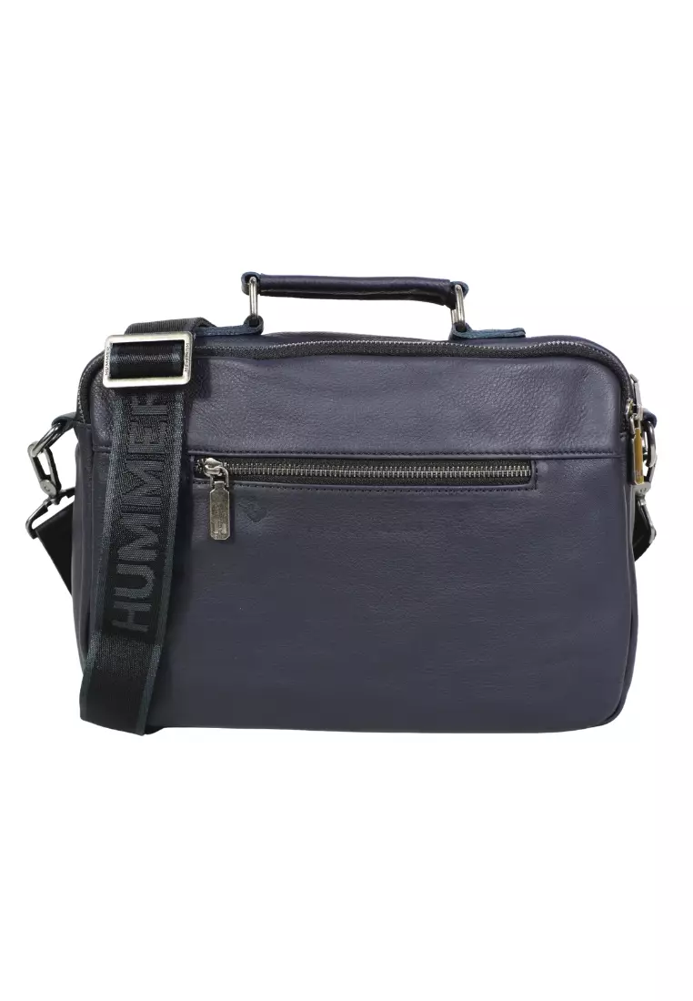 HUMMER LEATHER HORIZONTAL SLING  BAG - 18131071