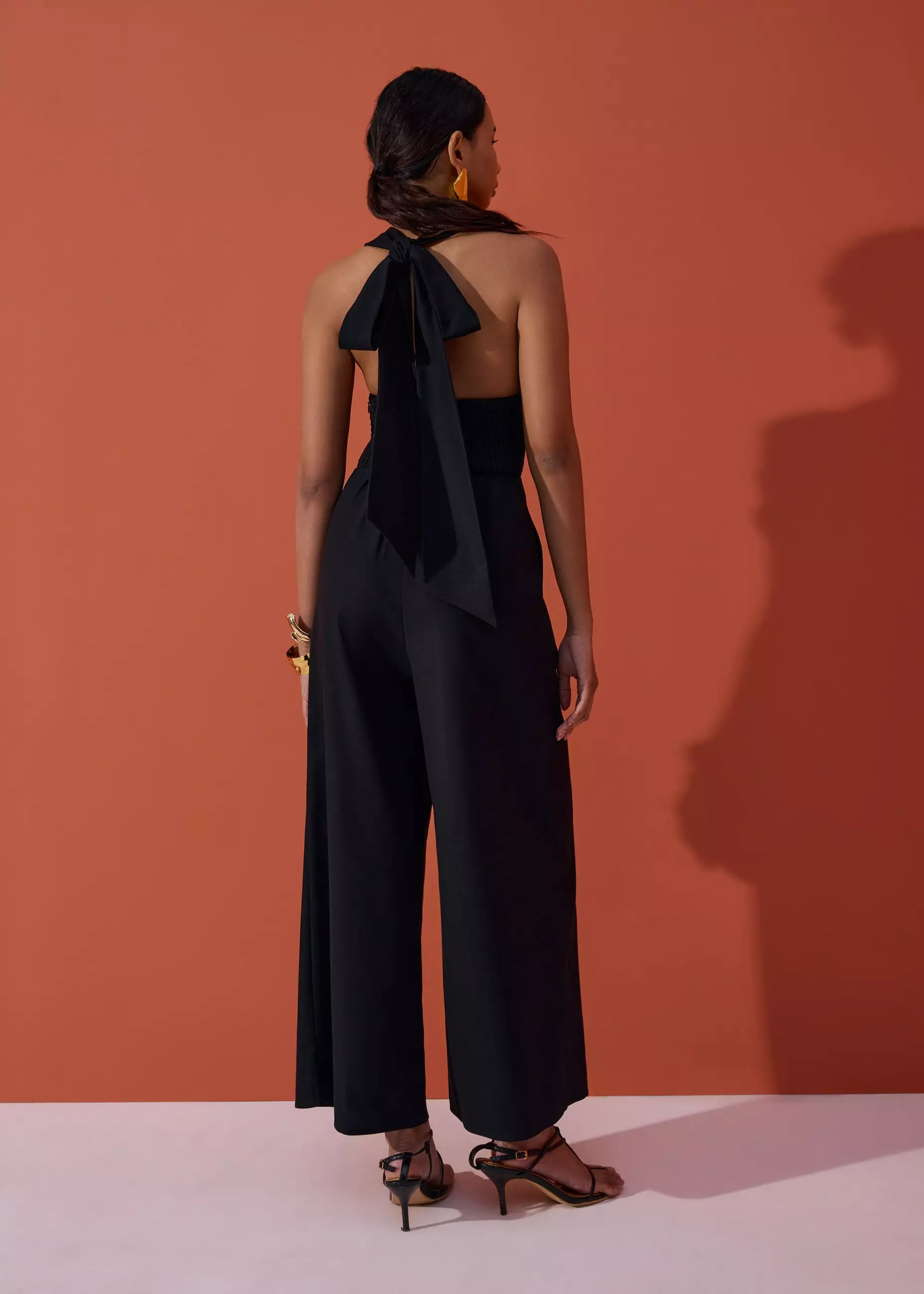 Jumpsuit Wanita - BraFree by LB Multi-way Linen Halter Jumpsuit