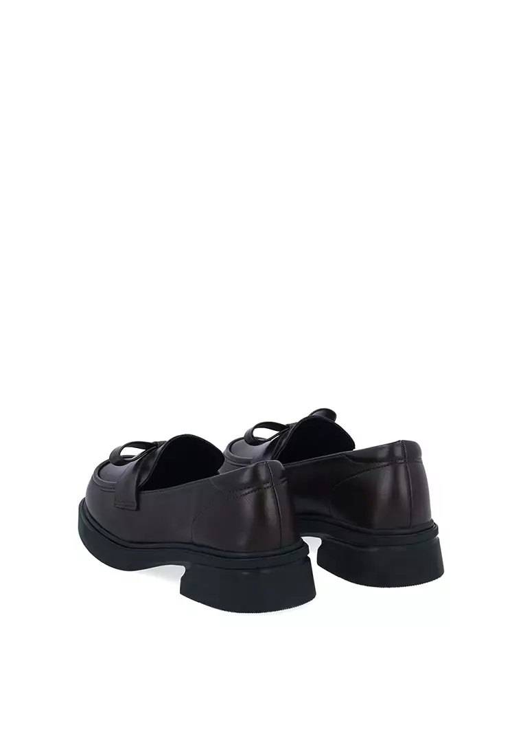 Dark Brown Vienna Bow Loafers