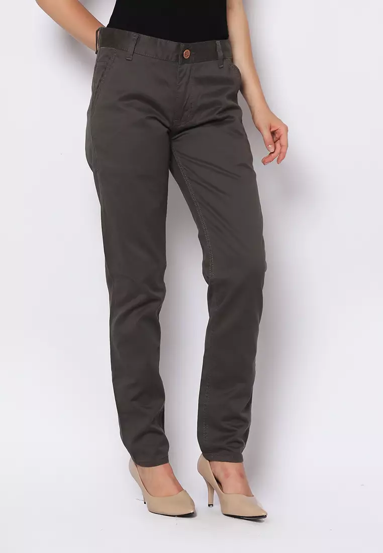 Twill Slim Fit Cheerful Abu Tua 222502