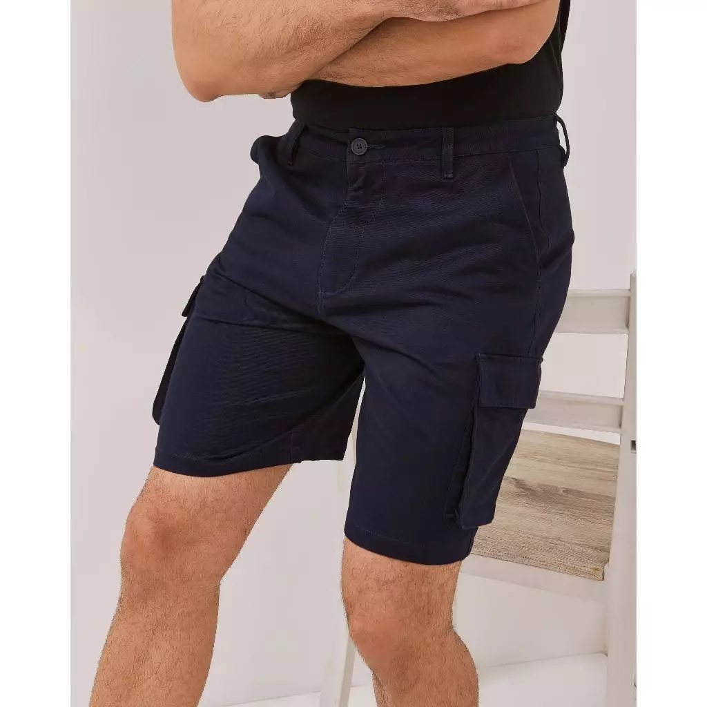 AMK Celana Pria Cargo Pendek PT Stanley Sp Navy Blue