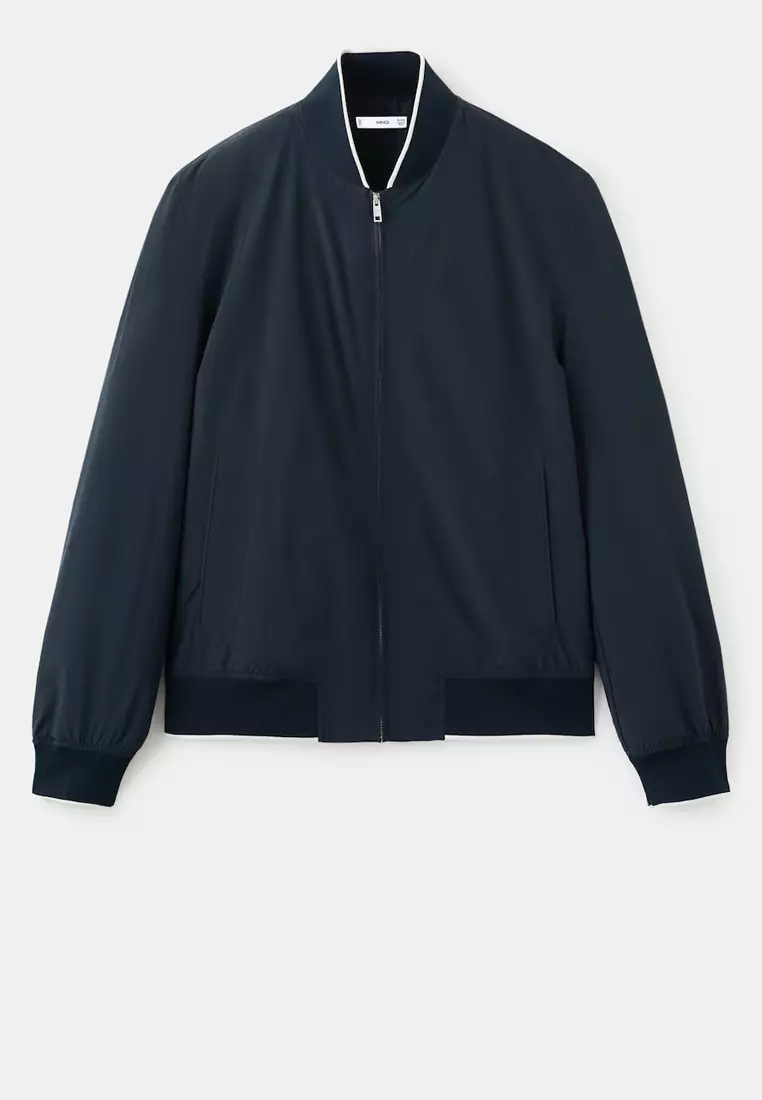 Lightweight Water-Repellent Bomber Jacket