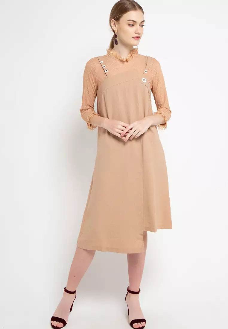 Baby Doll Combination Brocade Dresses