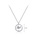 Glamorousky white 925 Sterling Silver Fashion Cute Whale Geometric Round Pendant with White Cubic Zirconia and Necklace BB256ACBDAF793GS_2