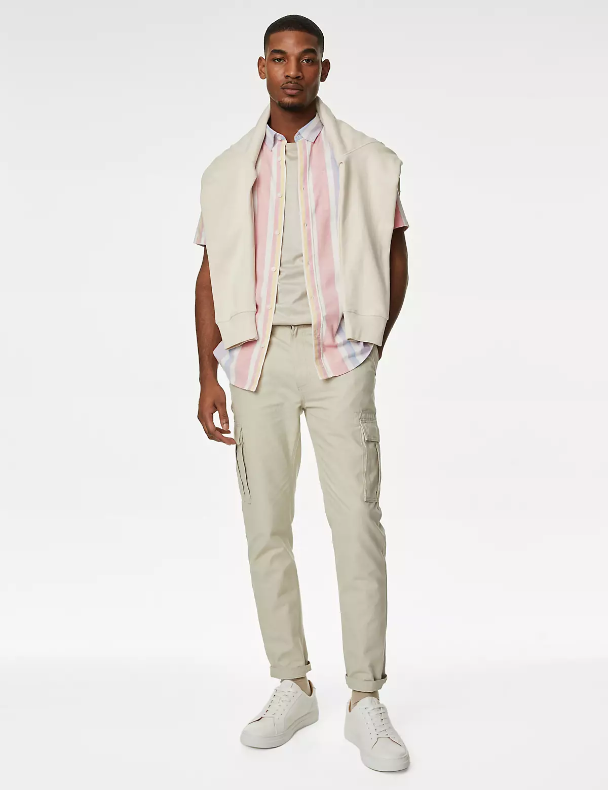 Pure Cotton Striped Oxford Shirt