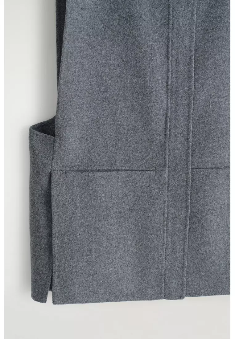 DOUBLE-FACED WOOL HYBRID VEST