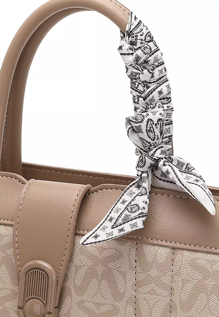 Women's Top Handle Bag / Sling Bag / Crossbody Bag (Tas Selempang / Tas Tangan) - Putih