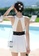 A-IN GIRLS black and white Elegant Lace Panel One Piece Swimsuit 37E66US771C08DGS_2
