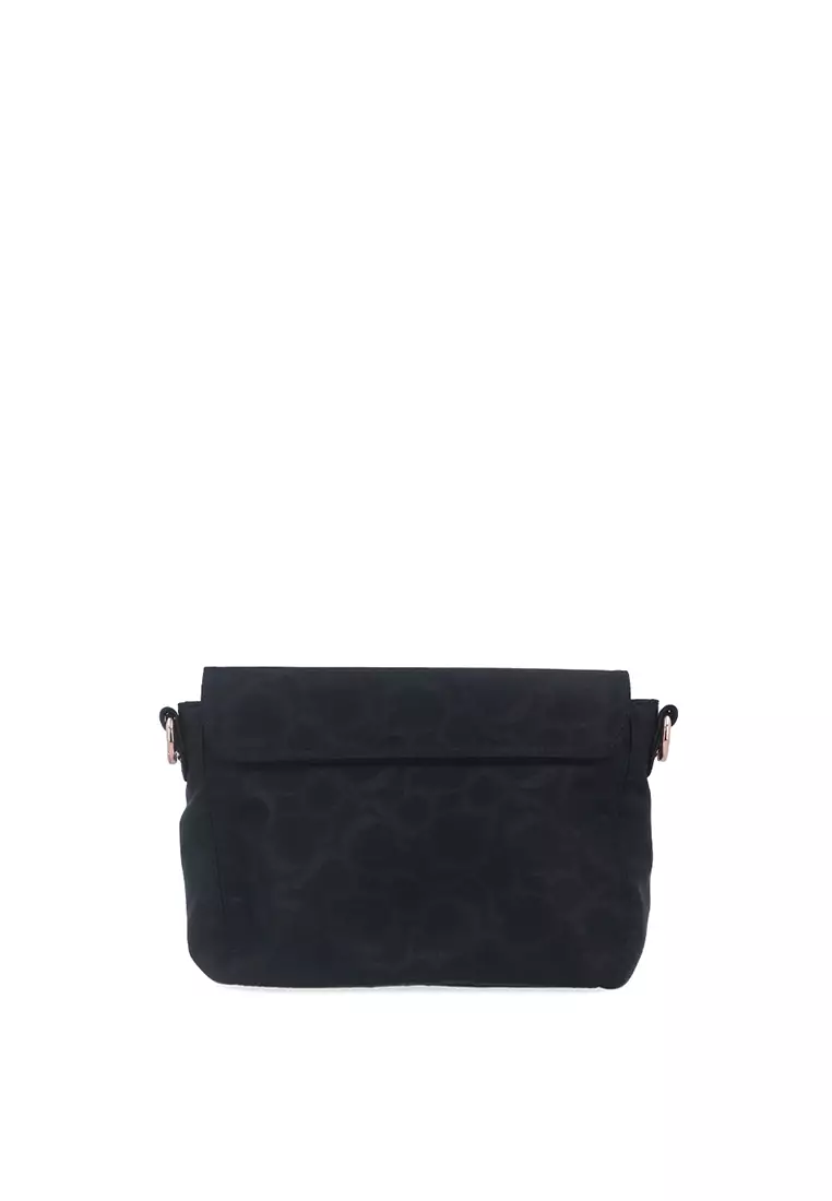 Black Carlo GEO Nylon Saddle Bag