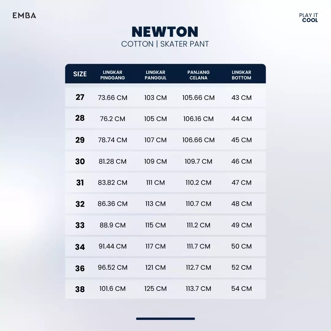 Emba Denim - Newton Celana Cargo Baggy Denim Pria Medium Stone