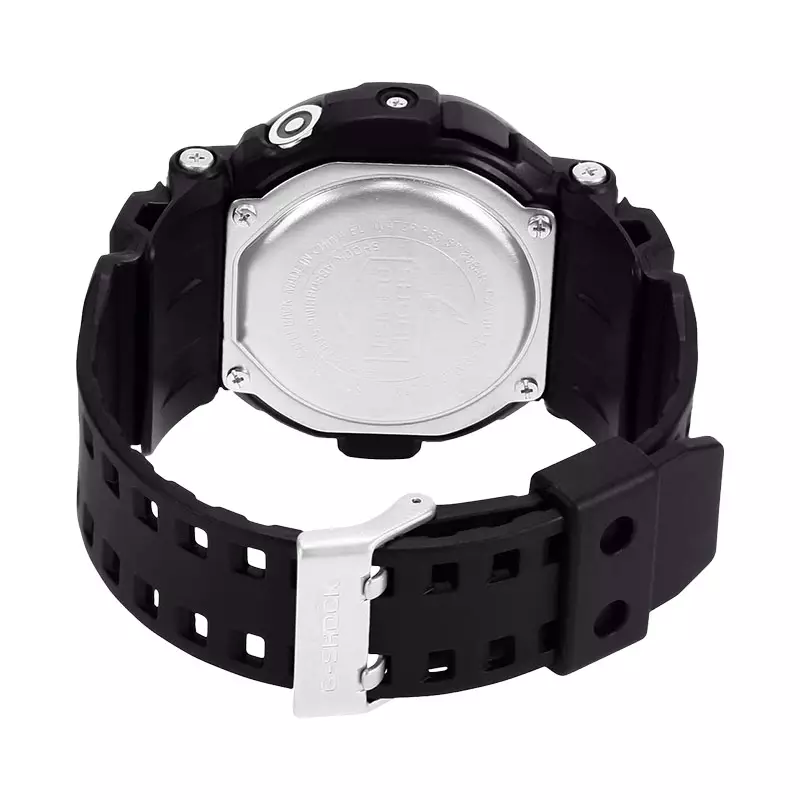Jam Tangan Pria Casio G-Shock GD-350-1BDR Men Digital Dial Black Resin Band