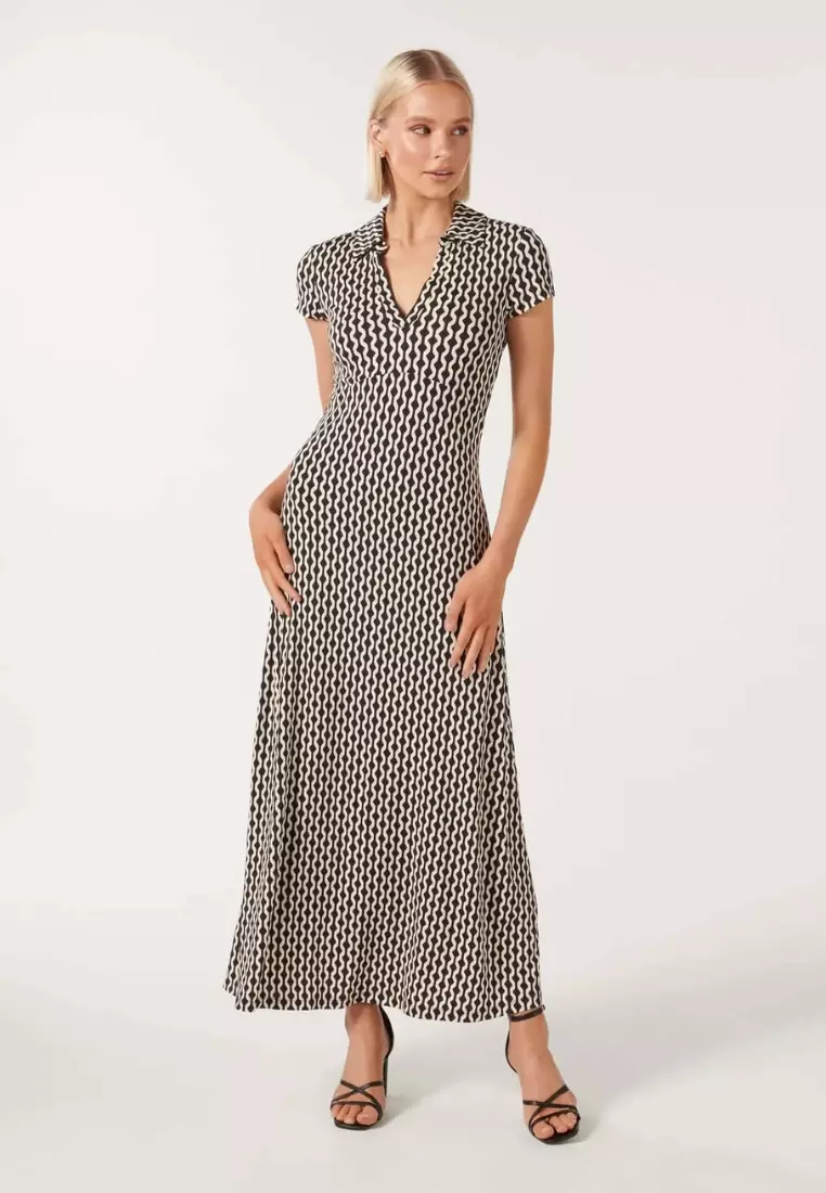 Cap sleeve maxi dress casual best sale