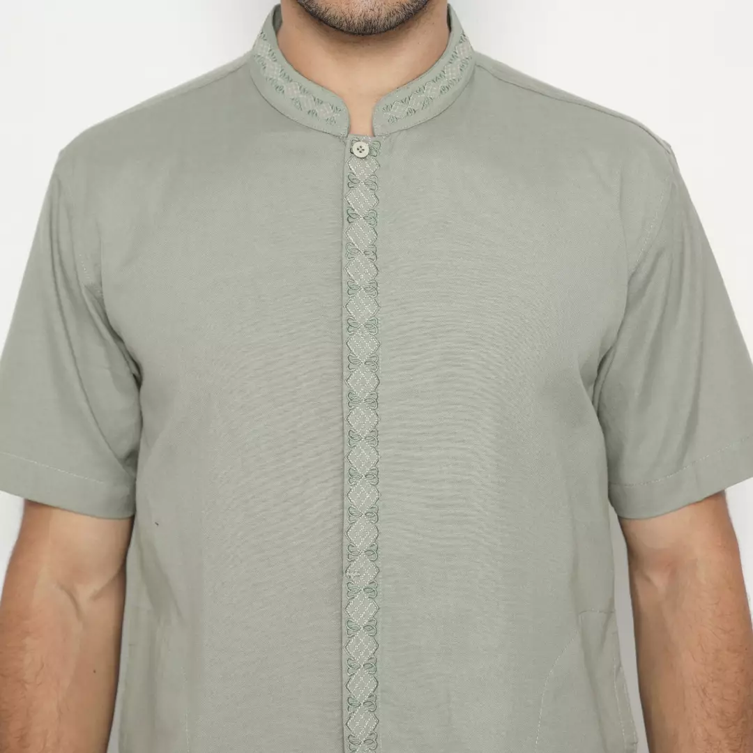 Platini Kemeja Pria Koko Shanghai Lengan Pendek Katun 031012