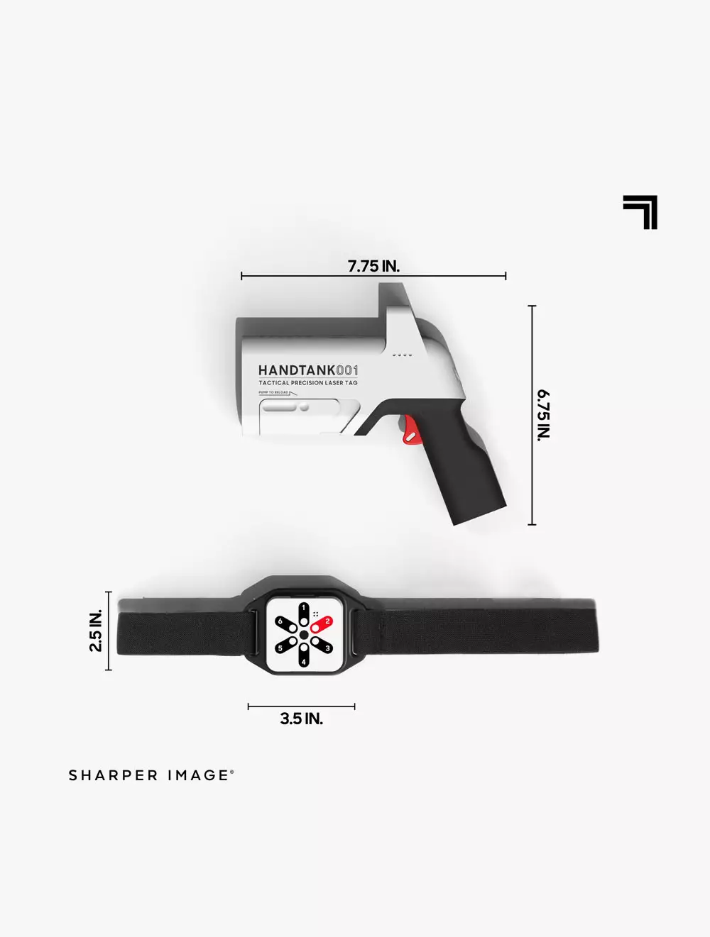 Discovery Sharper Image Toy Laser Tag Handtank Battle Pack  - DCP1214006271 - Multicolor