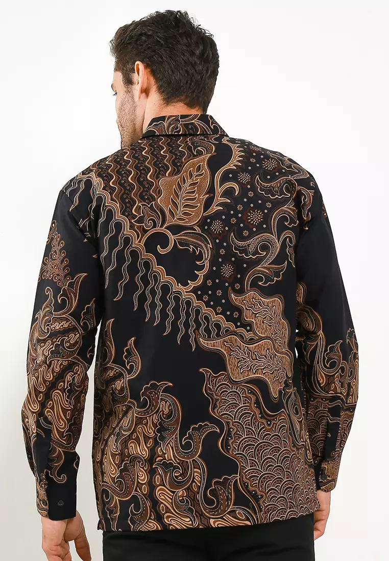 BATIK TALENTA EXCLUSIVE Lengan panjang dobby SOGAN BJ BLACK