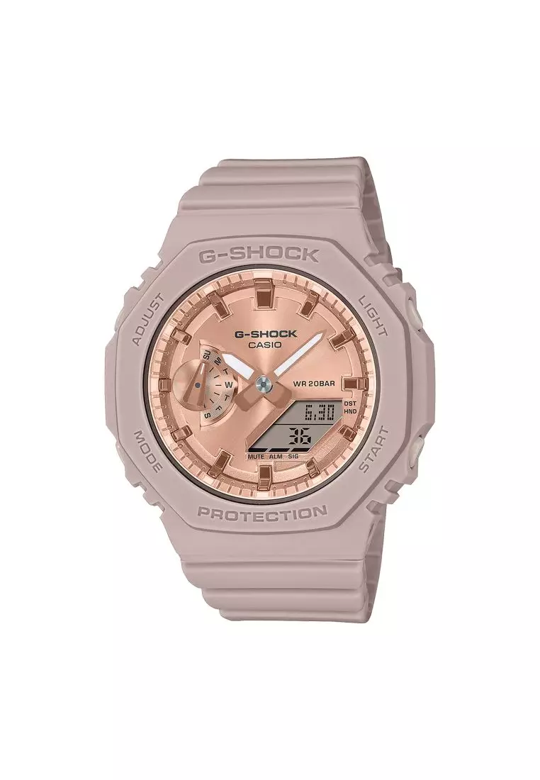 Casio g shock sale black and rose gold