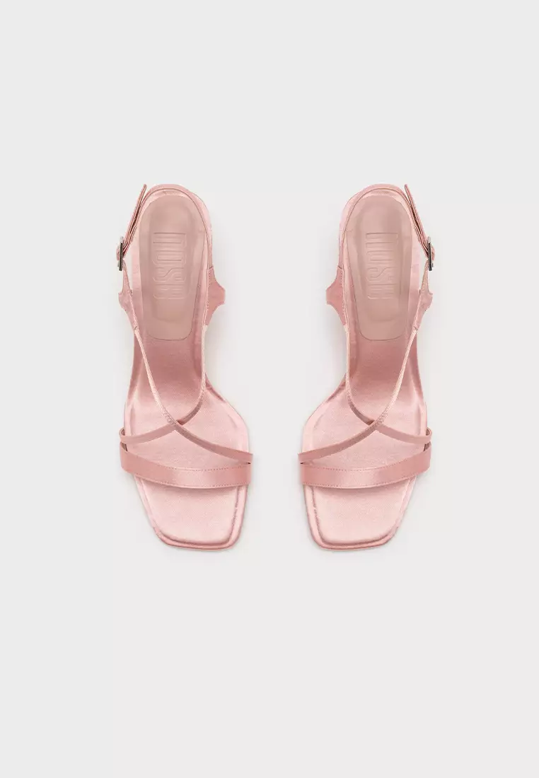 CLOUDFOAM STRAPPY SQUARE TOE MID HEEL SANDAL