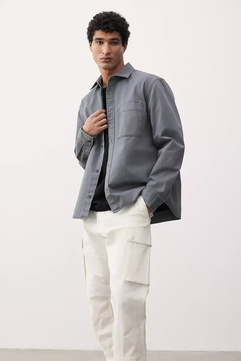 Regular Fit Twill overshirt