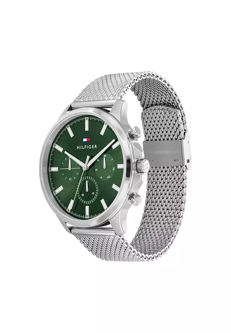 Tommy hilfiger dean chronograph bracelet watch in hot sale stainless steel