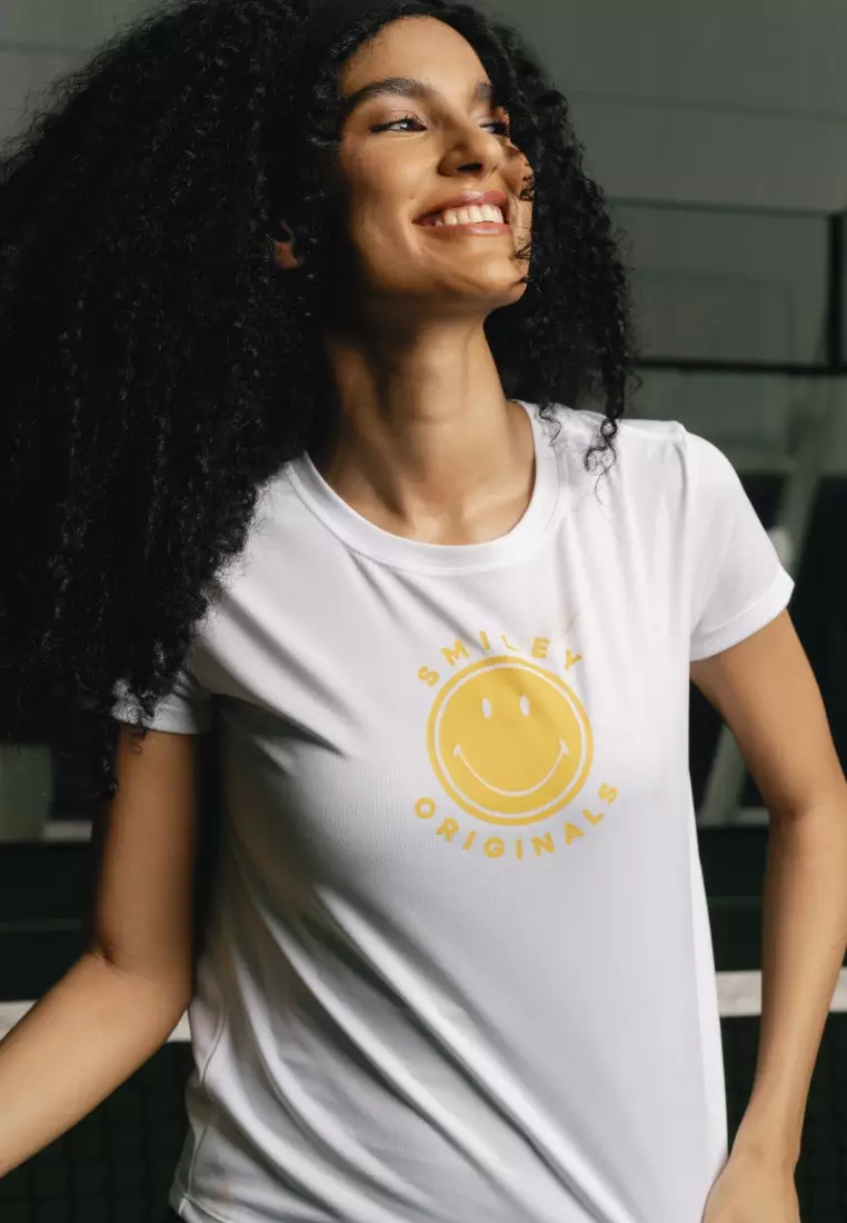 Active Smile Tee - Pearl