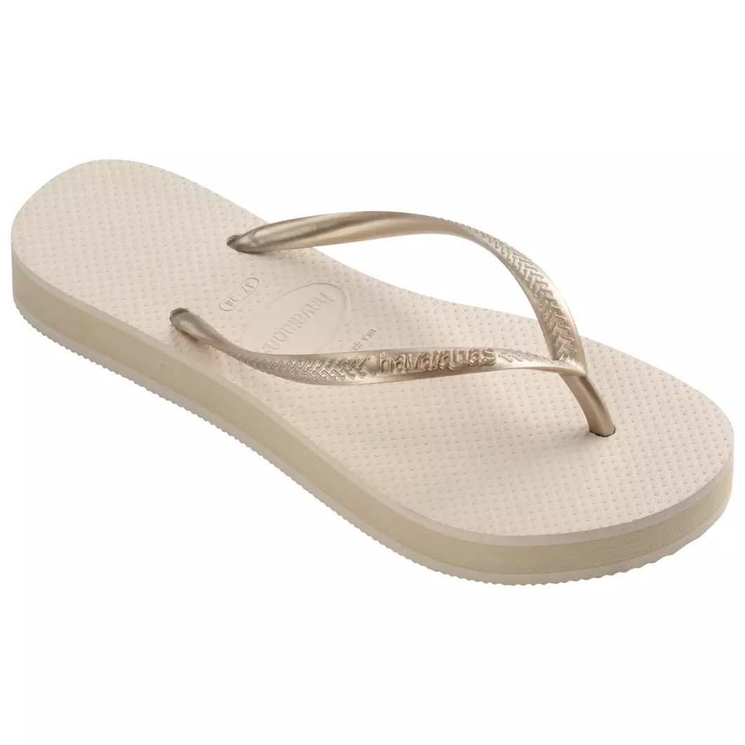 Havaianas 0121 Slim Flatform-Beige - Sandal Wanita